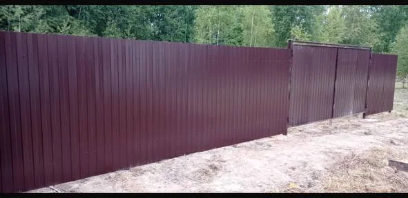 Бордовый профнастил